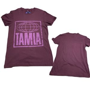Purple Tamla Motown Soul Cotton T Shirt Tee USA Made / Women’s Small